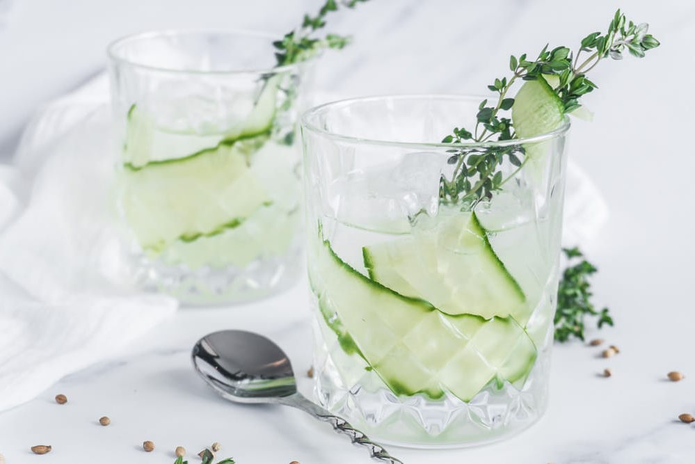 Make Cucumber, Coriander & Thyme Simple Syrup